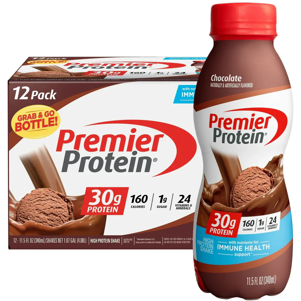 Premier Protein Shake | 30g Protein & 1g Sugar | 12 Pack