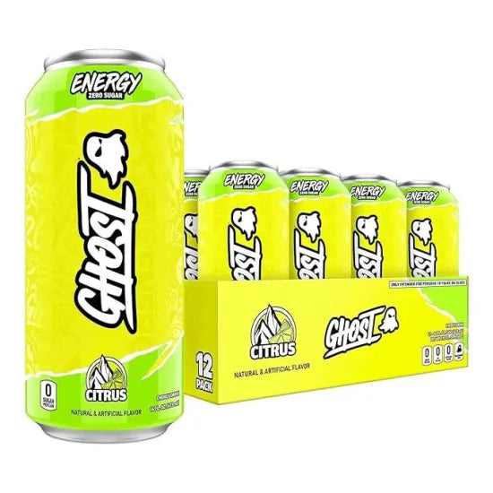 GHOST Energy Drink 12 Pack-200mg Natural Caffeine