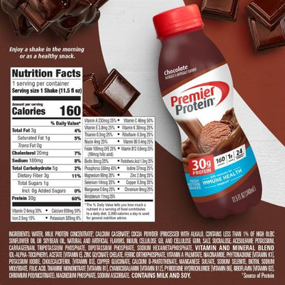 Premier Protein Shake | 30g Protein & 1g Sugar | 12 Pack